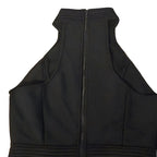 ROBE NOIR MI-LONGUE SANS MANCHES AMADELEINA