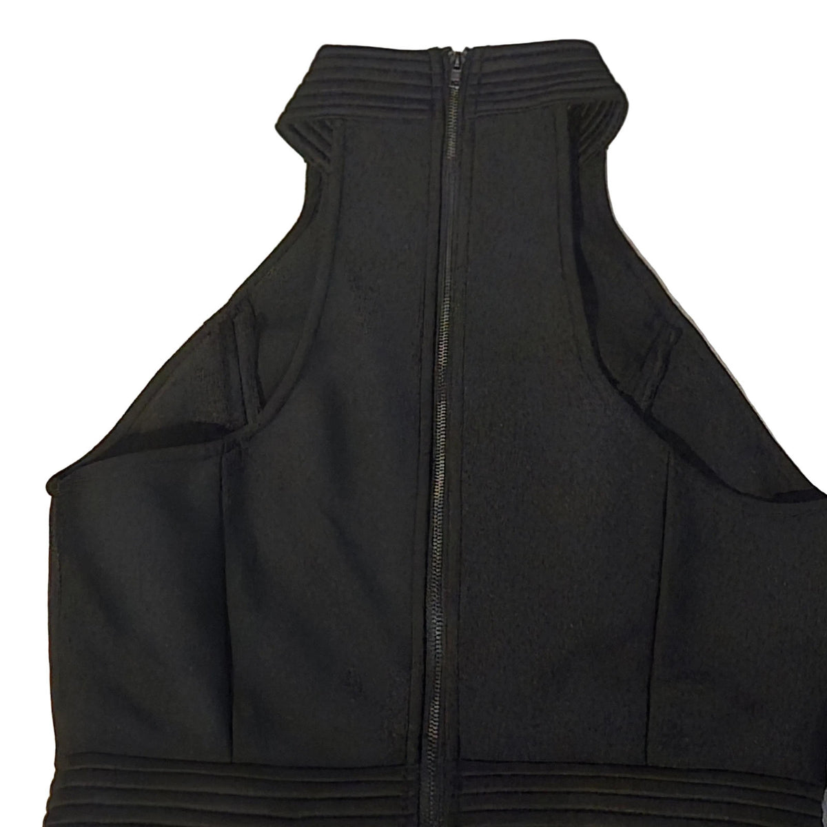 ROBE NOIR MI-LONGUE SANS MANCHES AMADELEINA