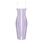 ROBE MOULANTE FINES BRETELLES NOIR OU VIOLETTE AMADELEINA