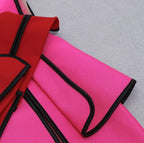 ROBE ASYMÉTRIQUE MULTICOLORES AMADELEINA