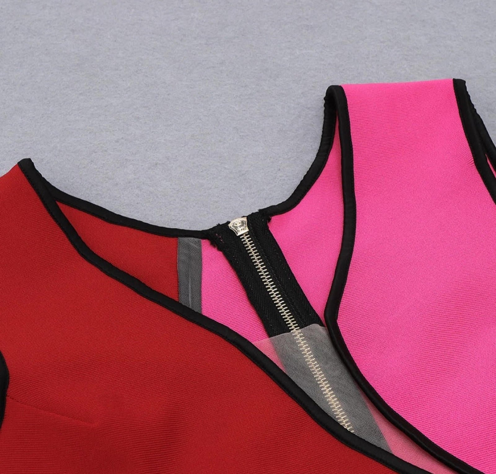 ROBE ASYMÉTRIQUE MULTICOLORES AMADELEINA