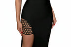 ROBE LONGUE NOIR  DOS-NU AMADELEINA