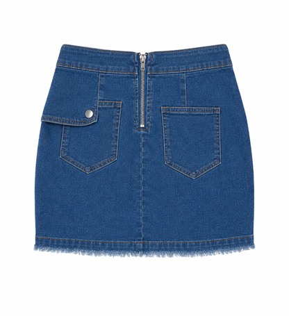 MINI JUPE JEANS BLEU RABAT - AMADELEINA