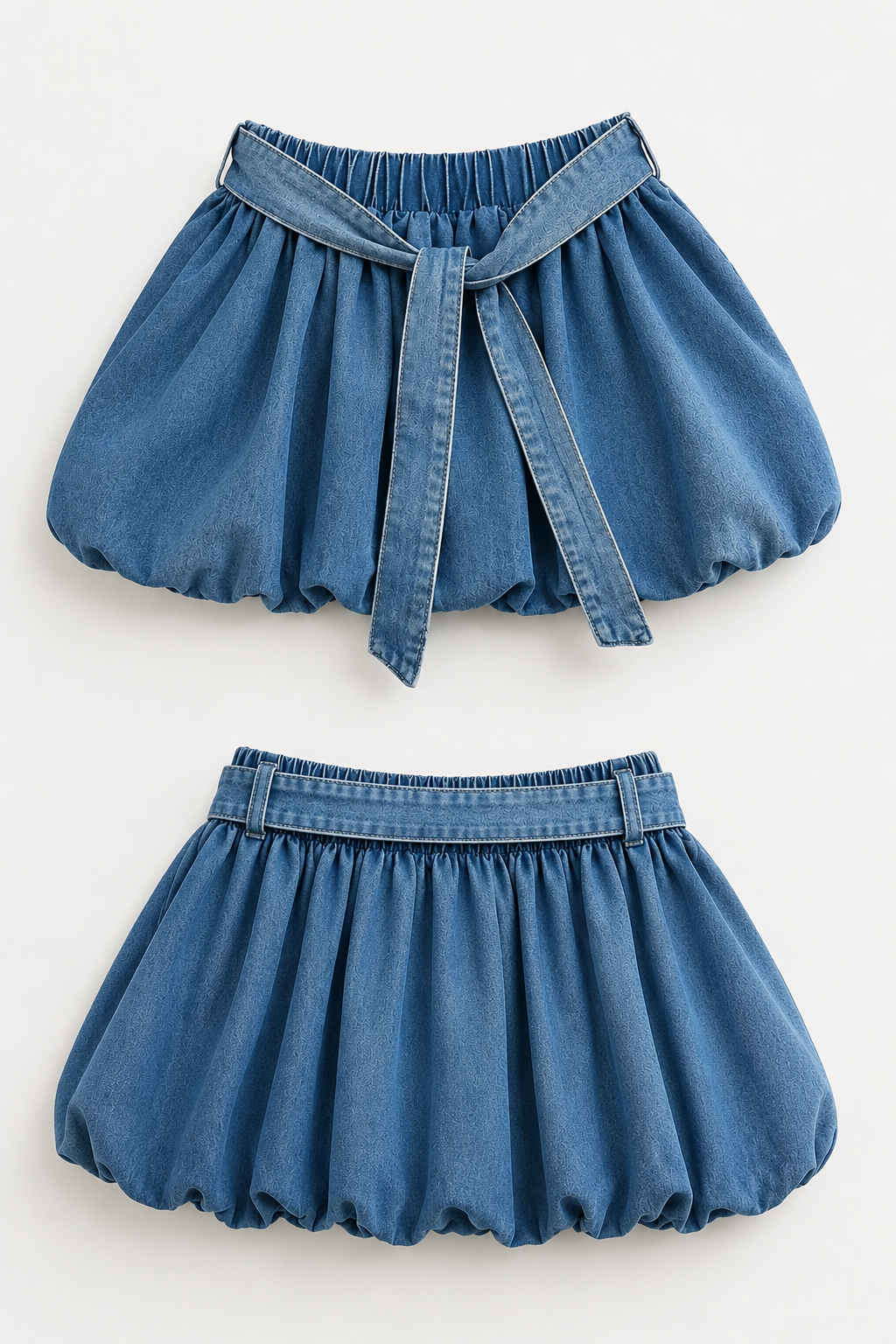 MINI-JUPE JEANS  BALLON - AMADELEINA