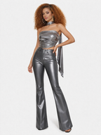 PANTALON JEANS CIRÉ ÉLANCÉ -AMADELEINA