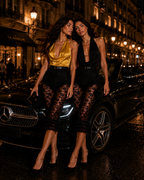 PANTACOURT NOIR DENTELLE  ÉDITION PARIS NUIT AMADELEINA