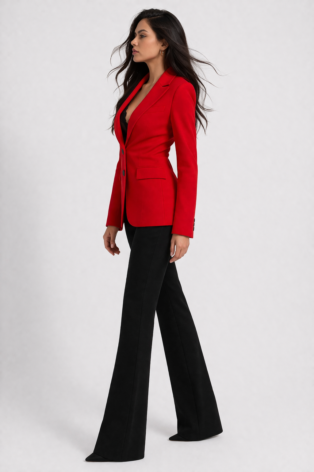 BLAZER ROUGE  DOS-NU  POWER EDITION AMADELEINA