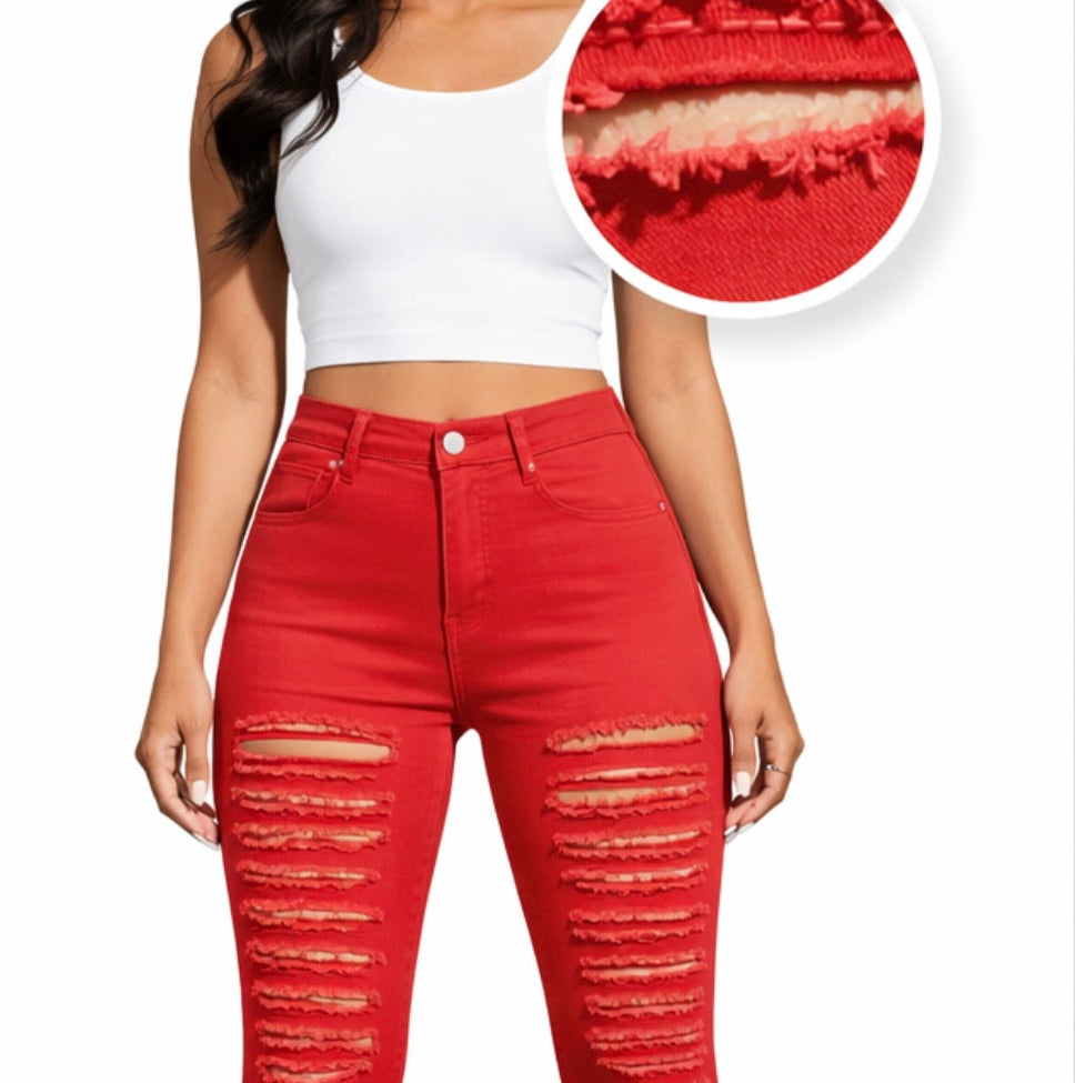 JEAN FLARE ROUGE INTENSE AMADELEINA