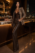 BLAZER IMPRIMÉ LÉOPARD – MANCHES 3/4 AMADELEINA