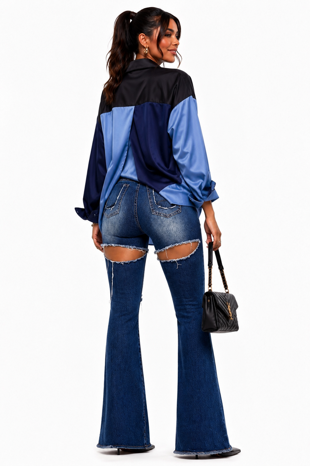 JEANS BLEU DESTROY – EVERYDAY FIT AMADELEINA