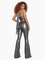 PANTALON JEANS CIRÉ ÉLANCÉ -AMADELEINA