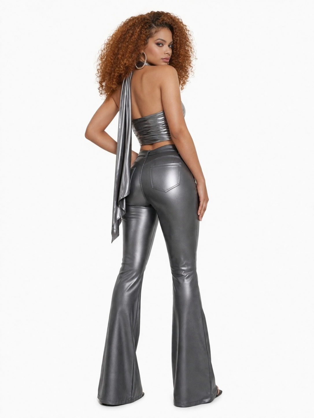 PANTALON JEANS CIRÉ ÉLANCÉ -AMADELEINA