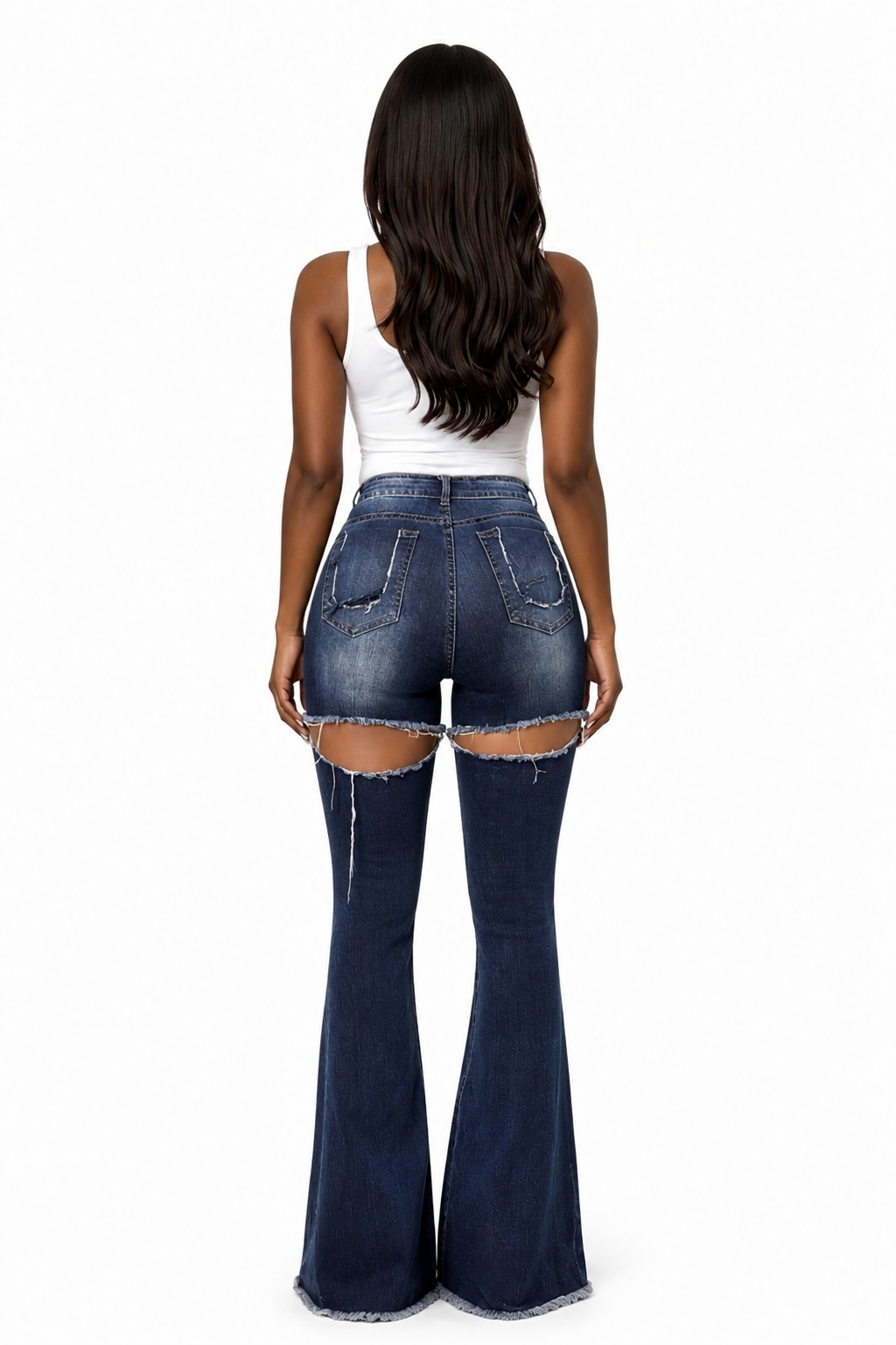 JEANS BLEU DESTROY – EVERYDAY FIT AMADELEINA