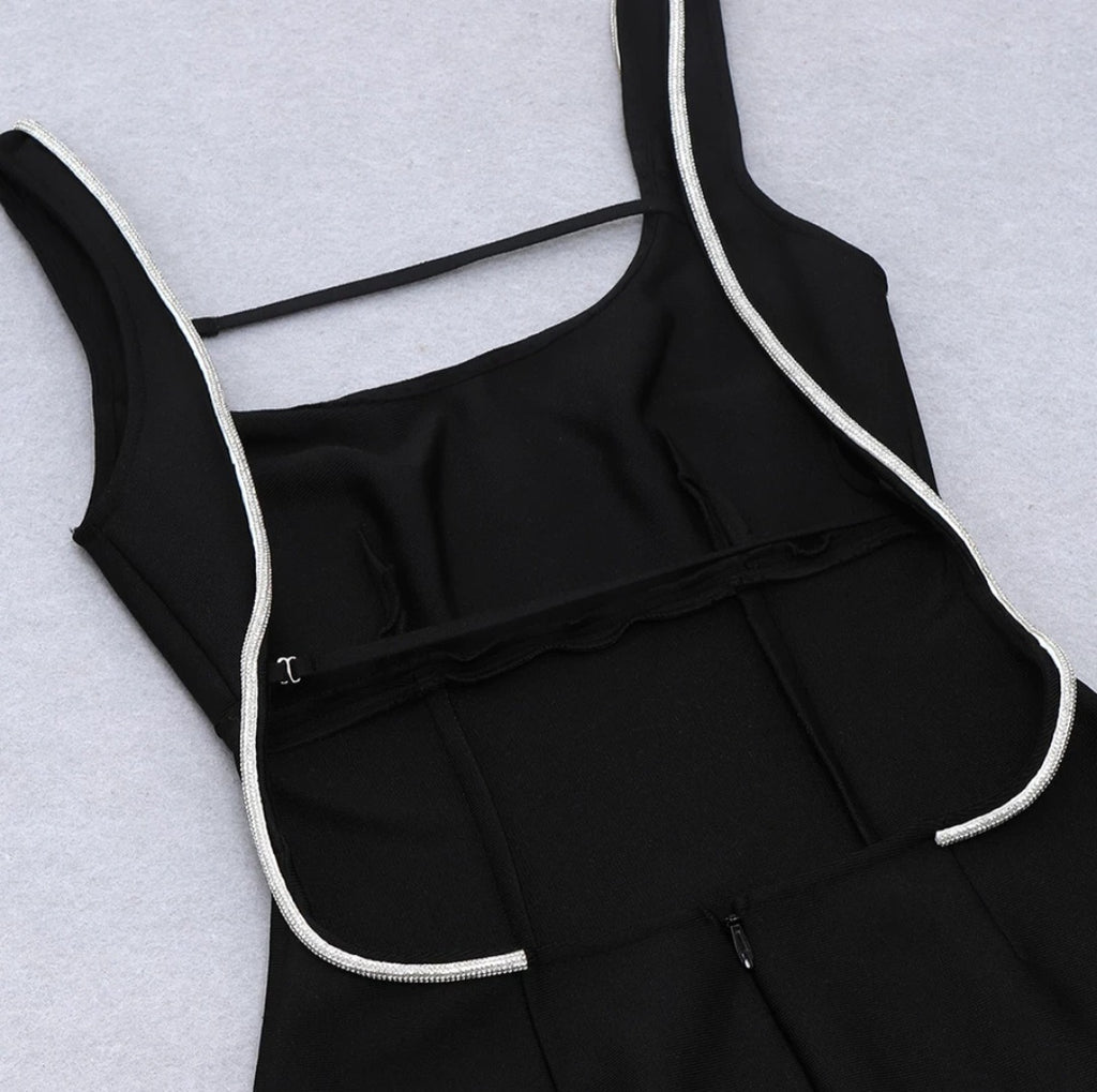 ROBE MINI  NOIRE DOS BIJOU AMADELEINA