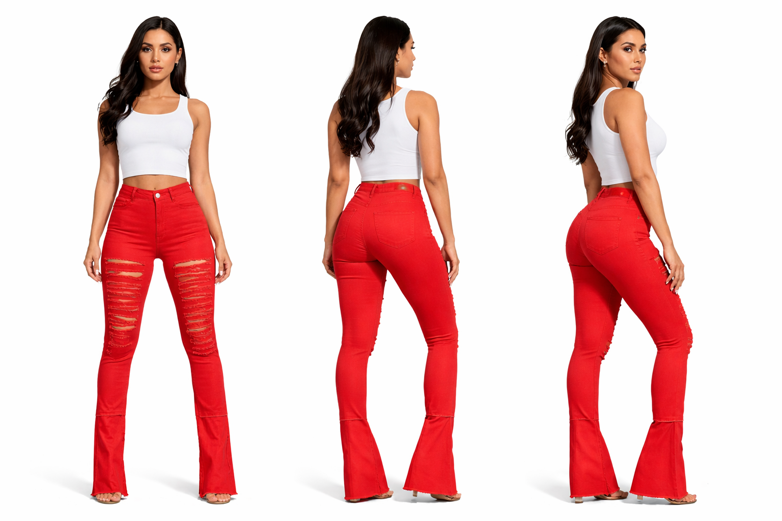 JEAN FLARE ROUGE INTENSE AMADELEINA