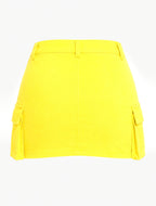 MINI-JUPE JEANS CITRON AMADELEINA