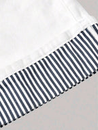 MINI JUPE JEANS NOIR & BLANCHE URBAIN CHIC AMADELEINA