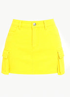 MINI-JUPE JEANS CITRON AMADELEINA