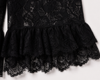 PANTACOURT NOIR DENTELLE  ÉDITION PARIS NUIT AMADELEINA