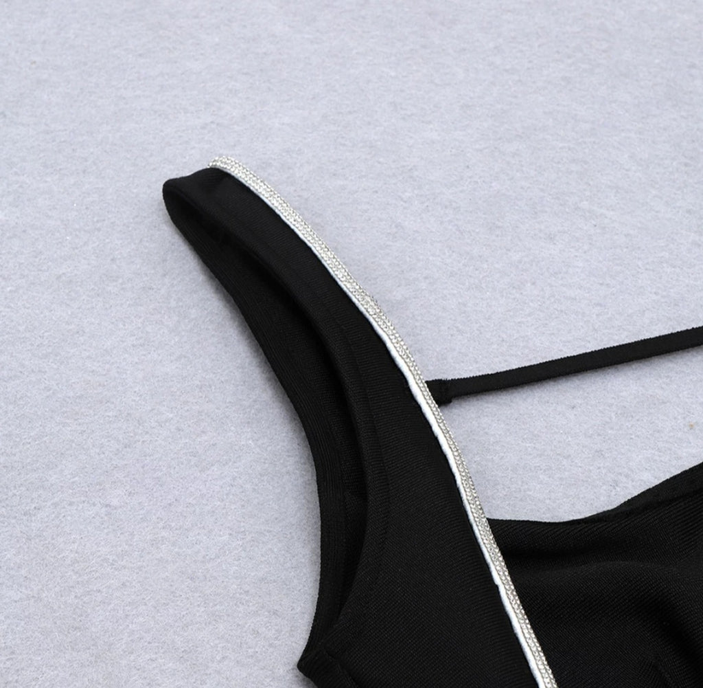 ROBE MINI  NOIRE DOS BIJOU AMADELEINA
