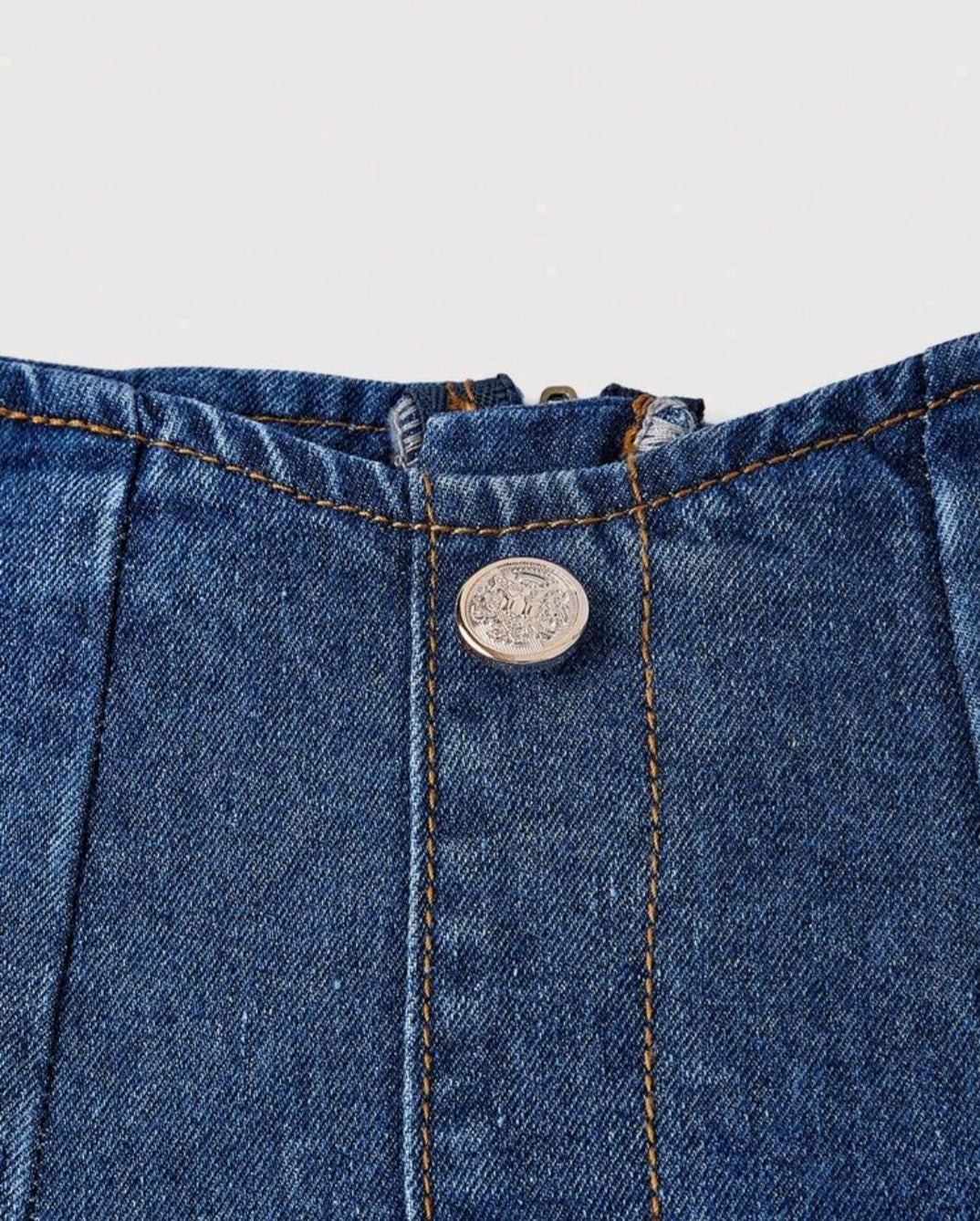 MINI JUPE DENIM BLEU ÉVASÉE