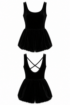 MINI- SHORT COMBINAISON  VELOURS LÉGER – AMADELEINA