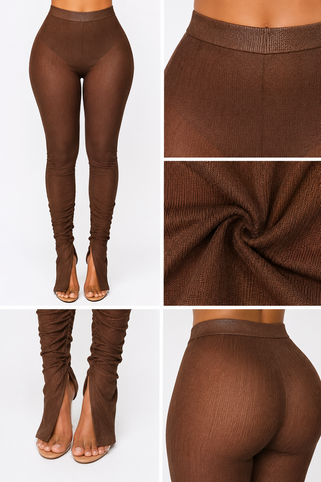 PANTALON  SECONDE PEAU TRANSPARENT - AMADELEINA