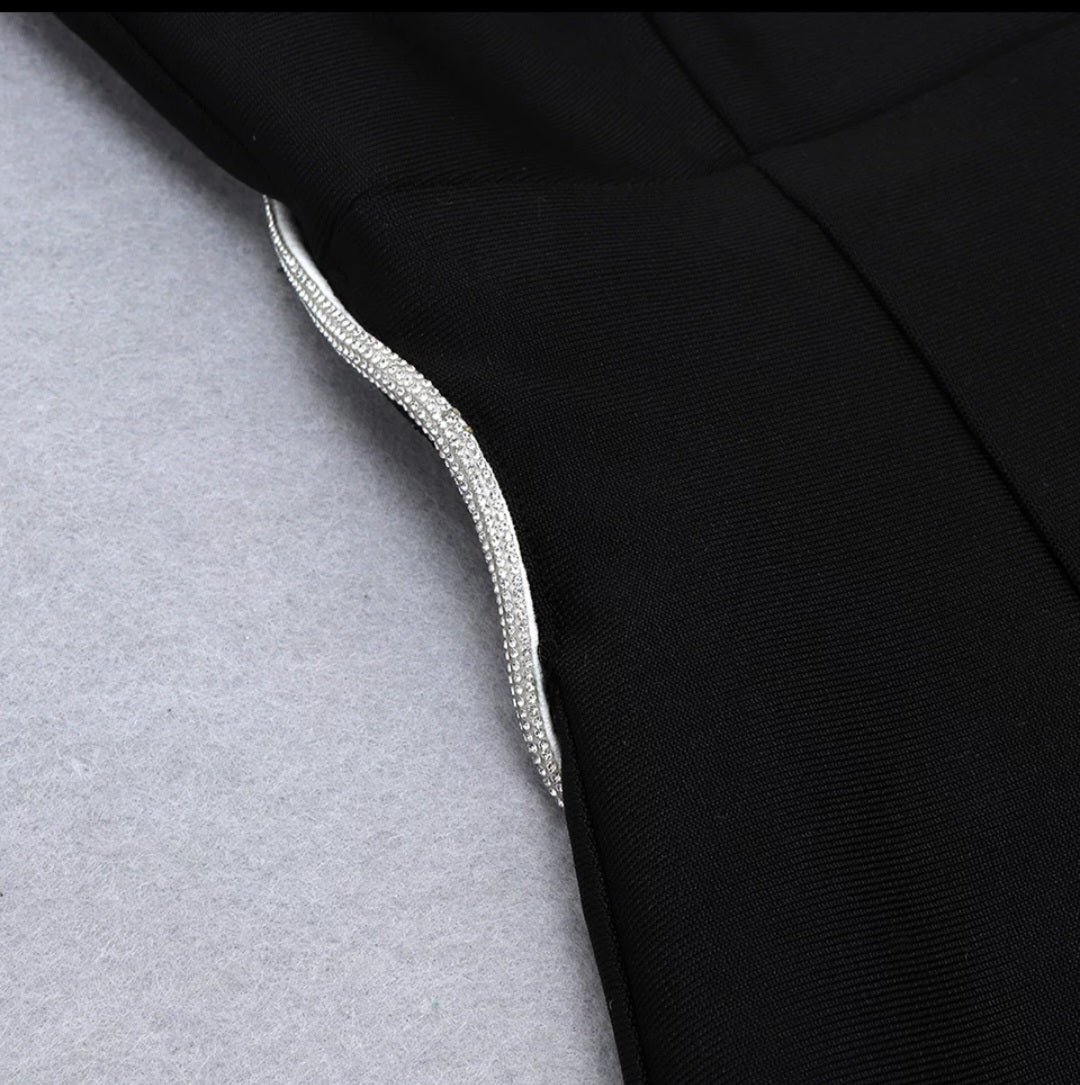 ROBE MINI  NOIRE DOS BIJOU AMADELEINA