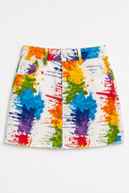 MINI JUPE JEANS SPLASH AMADELEINA