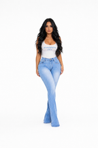 JEANS BLEU OPEN BACK AMADELEINA