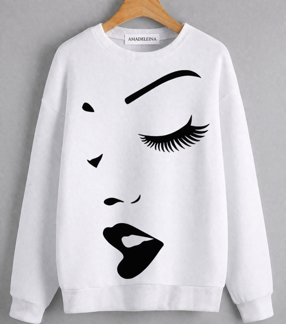 Sweat-shirts Blanc Manches longues Icon Face