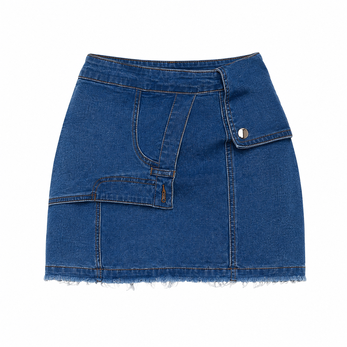 MINI JUPE JEANS BLEU RABAT - AMADELEINA