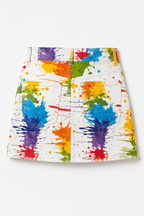 MINI JUPE JEANS SPLASH AMADELEINA