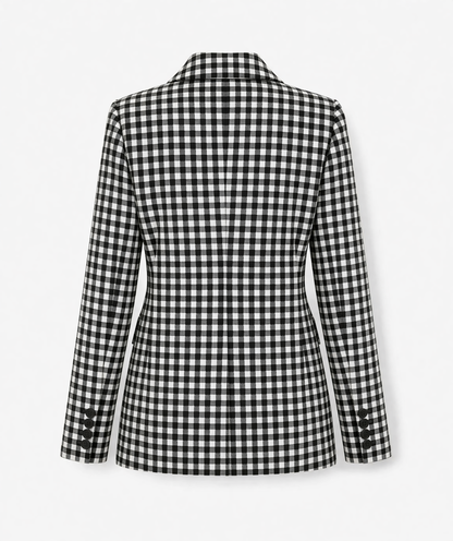 BLAZER ICONIC CHECK CARRELÉ NOIR/BLANC