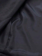 Blazer Mi-long Satin Noir “Midnight Power”