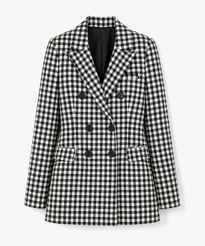 BLAZER ICONIC CHECK CARRELÉ NOIR/BLANC