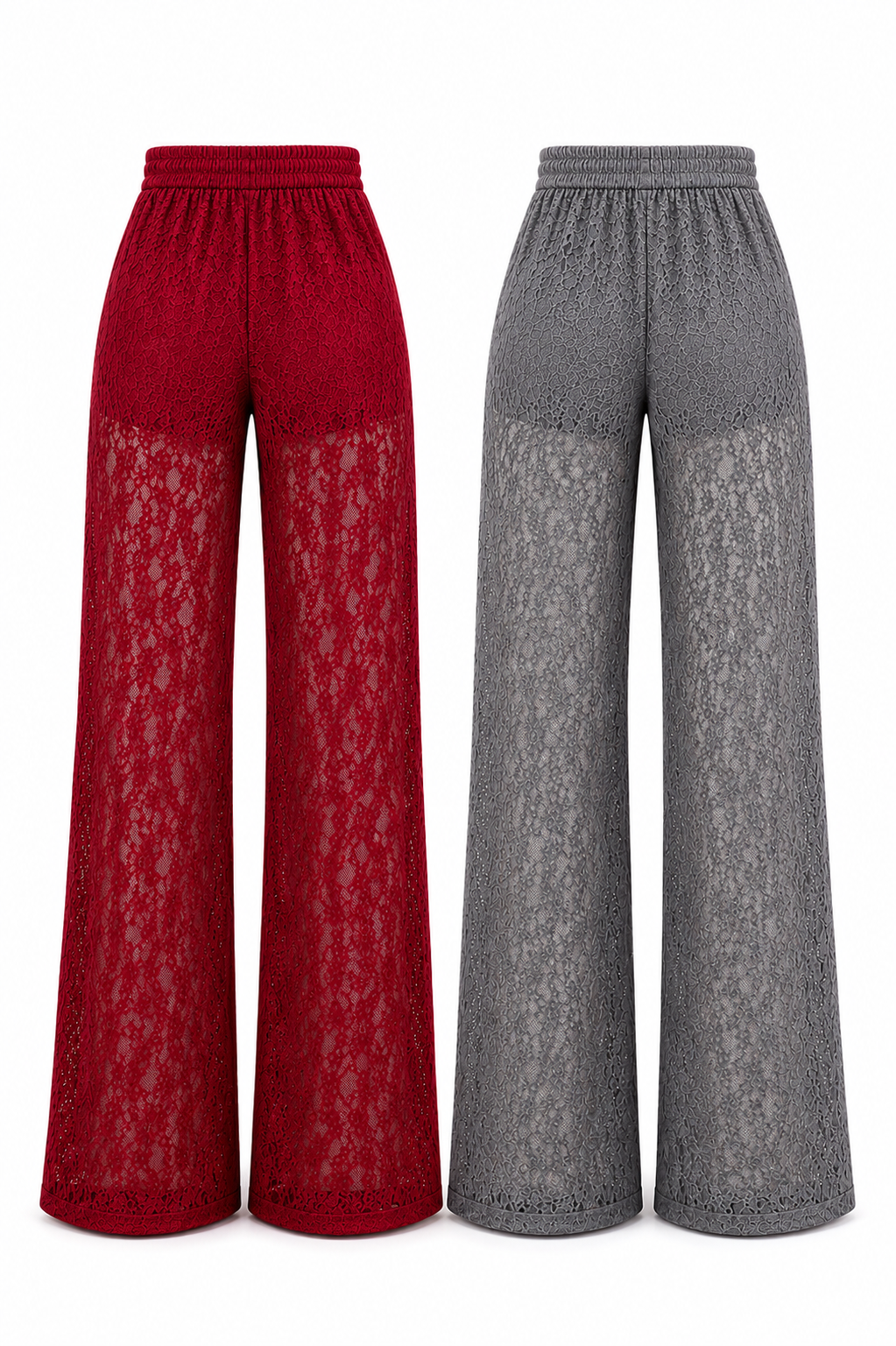 PANTALON DENTELLE FLUIDE -  AMADELEINA