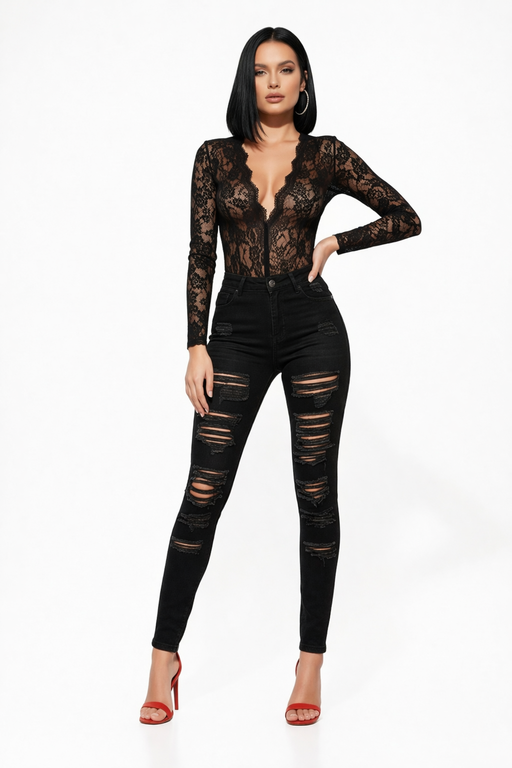 SLIMA JEANS NOIR