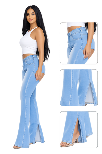 JEANS BLEU OPEN BACK